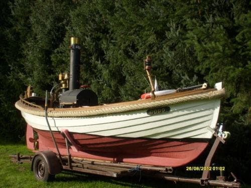 Tuckerboot Holzboot mit 15 PS Diesel Volvo MD2 Motor inkl. nagelneuem Trailer – Bild 2