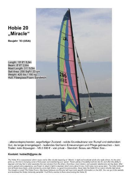 Hobie 20 "Miracle"