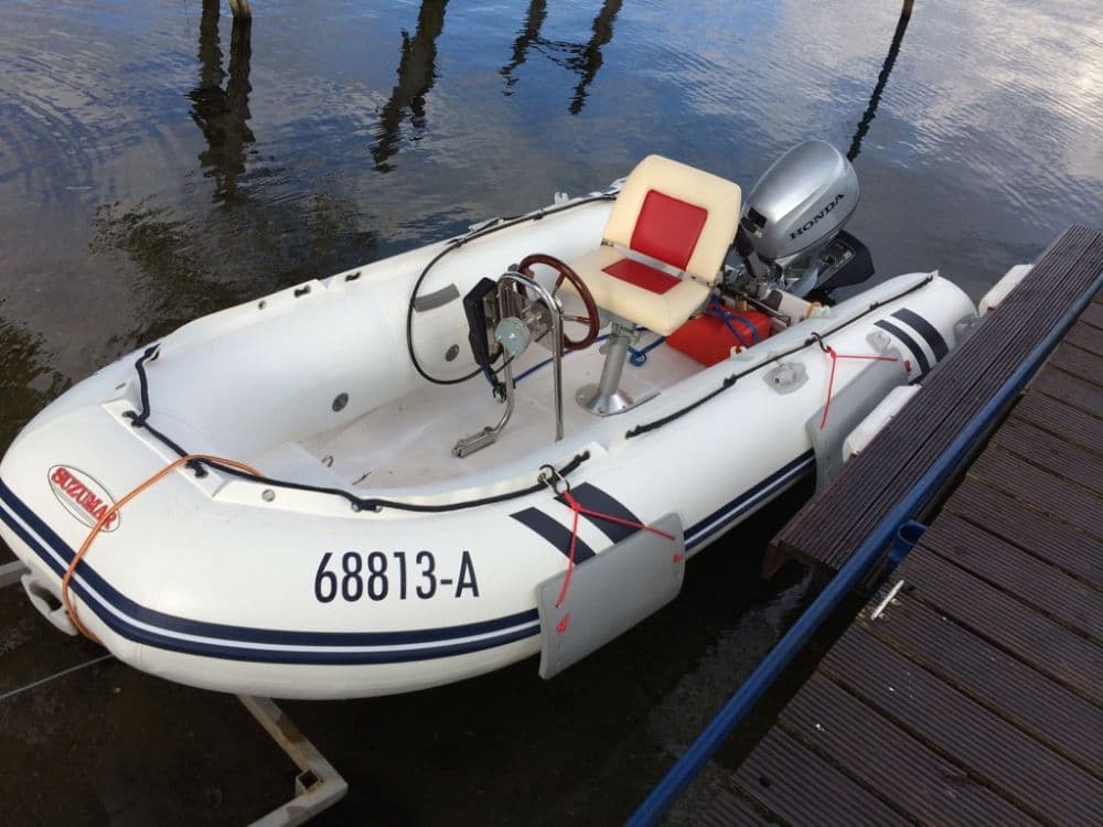 Suzuki Suzumar 350 RIB Schlauchboot Motorboot / Honda BF20 Aussenborder neuwertig / Restgarantie