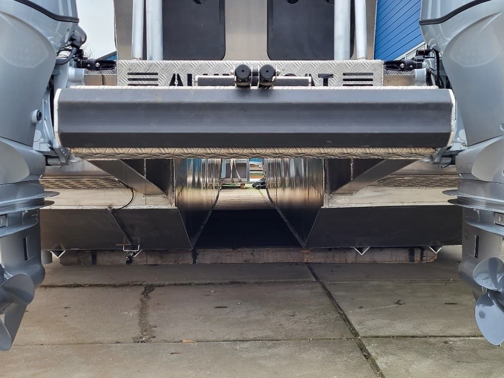 ALUMINICAT 850 - Neues Arbeitsboot aus Aluminium mit Farma-Kran – Bild 9