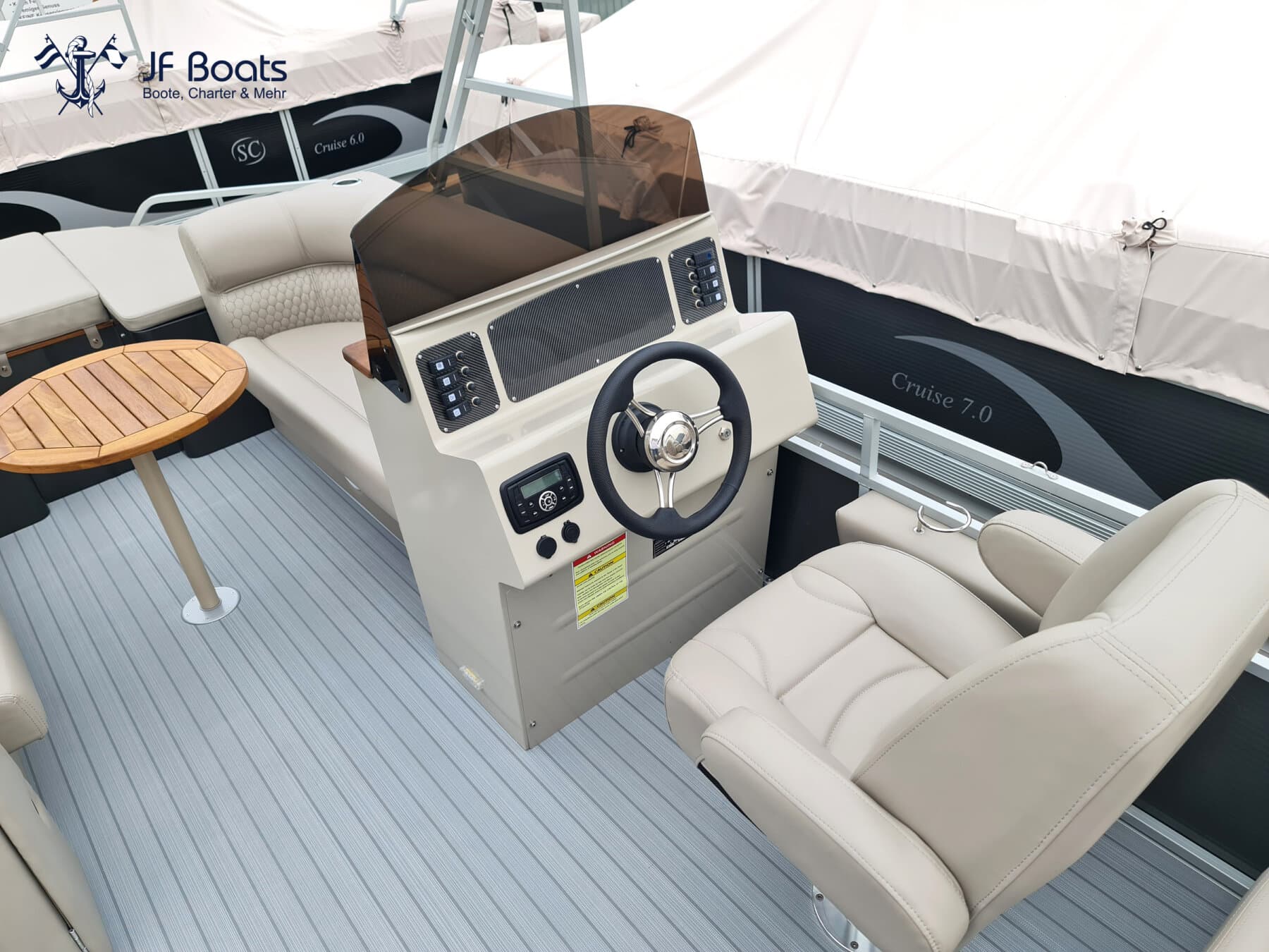 JF Boats Shark Ponton Boot Pontoon Boot Partyboot – Bild 8