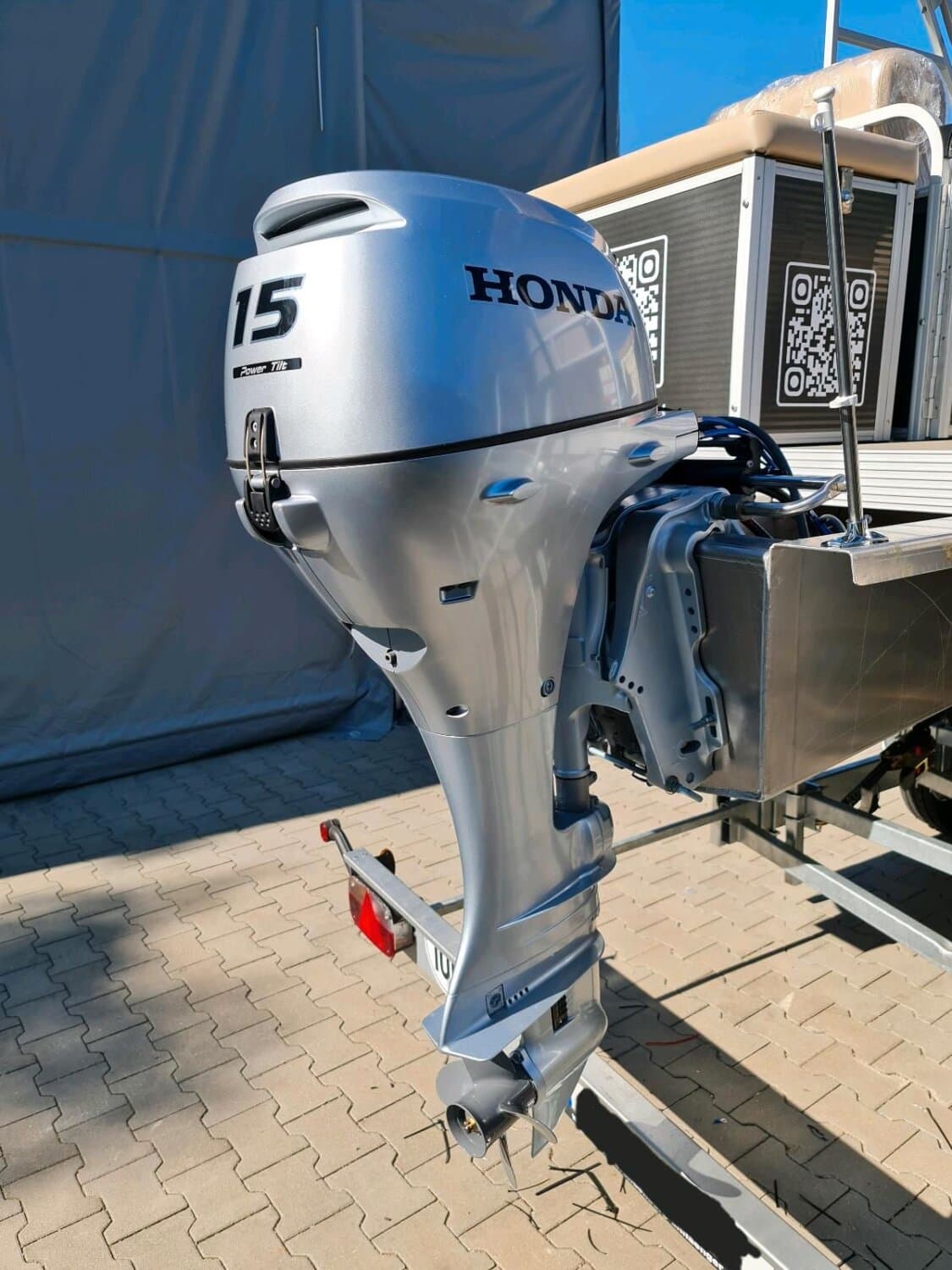 JF Boats SC7 Ponton Boot Pontoon Boot Partyboot - Außen Anthrazit, innen Creme – Bild 8