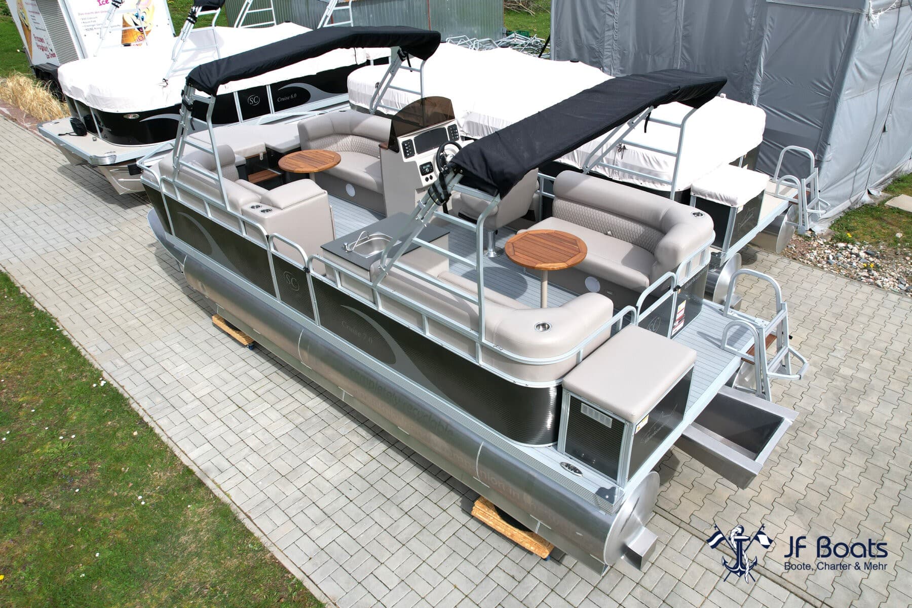 JF Boats Shark Ponton Boot Pontoon Boot Partyboot – Bild 2