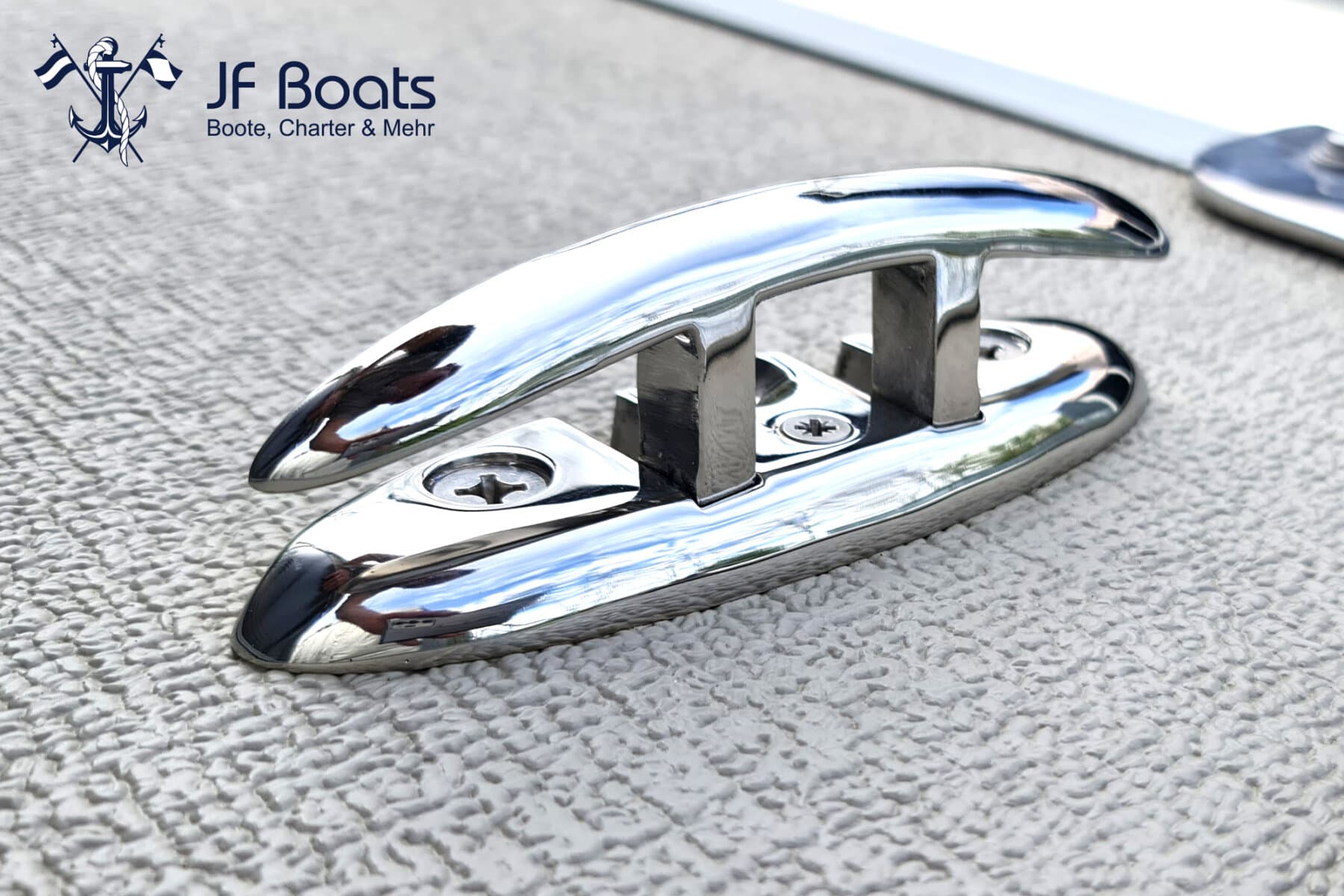 JF Boats SC6 Ponton Boot Pontoon Boot Partyboot – Außen Black, innen Light Grey – Bild 11
