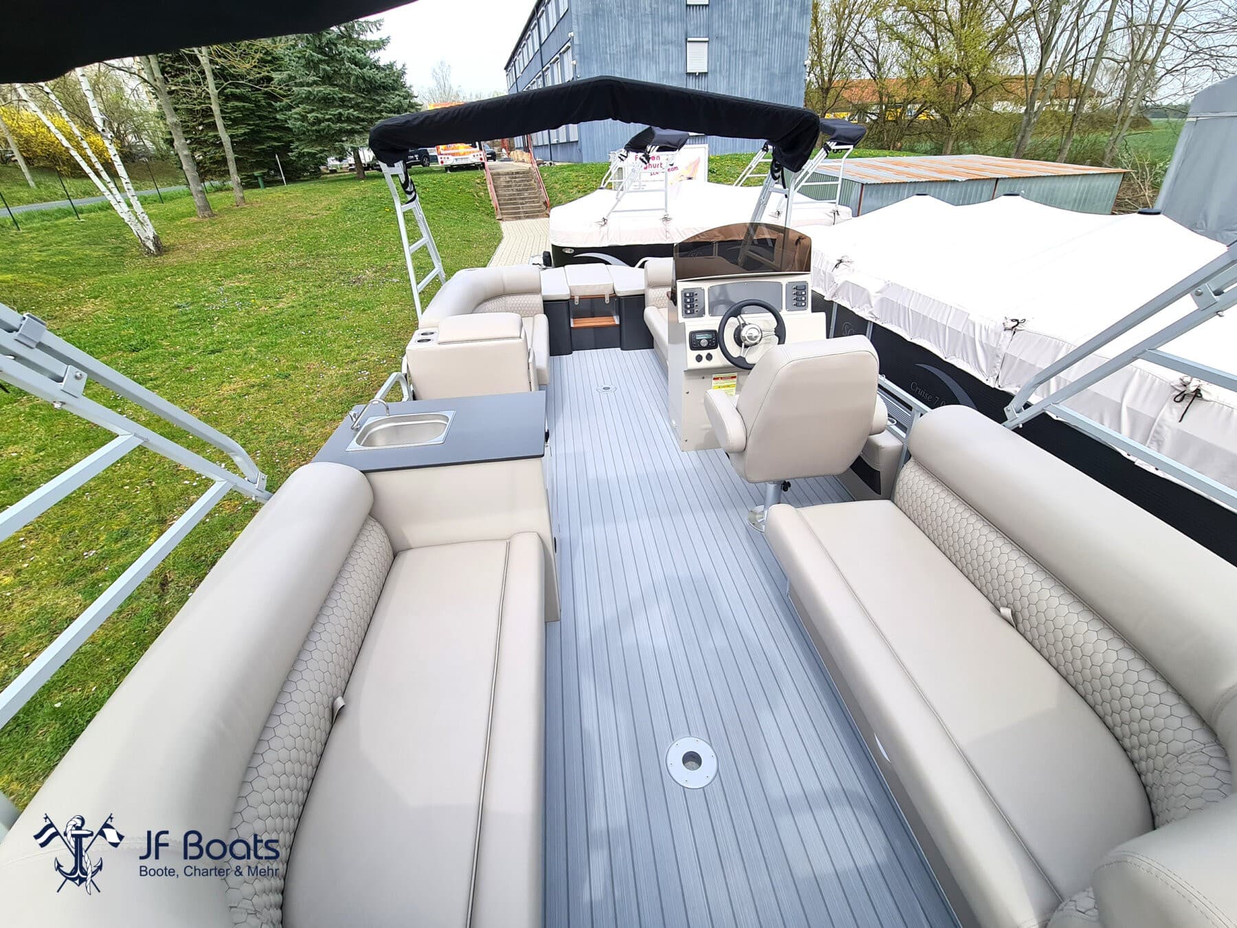 JF Boats Shark Ponton Boot Pontoon Boot Partyboot – Bild 5