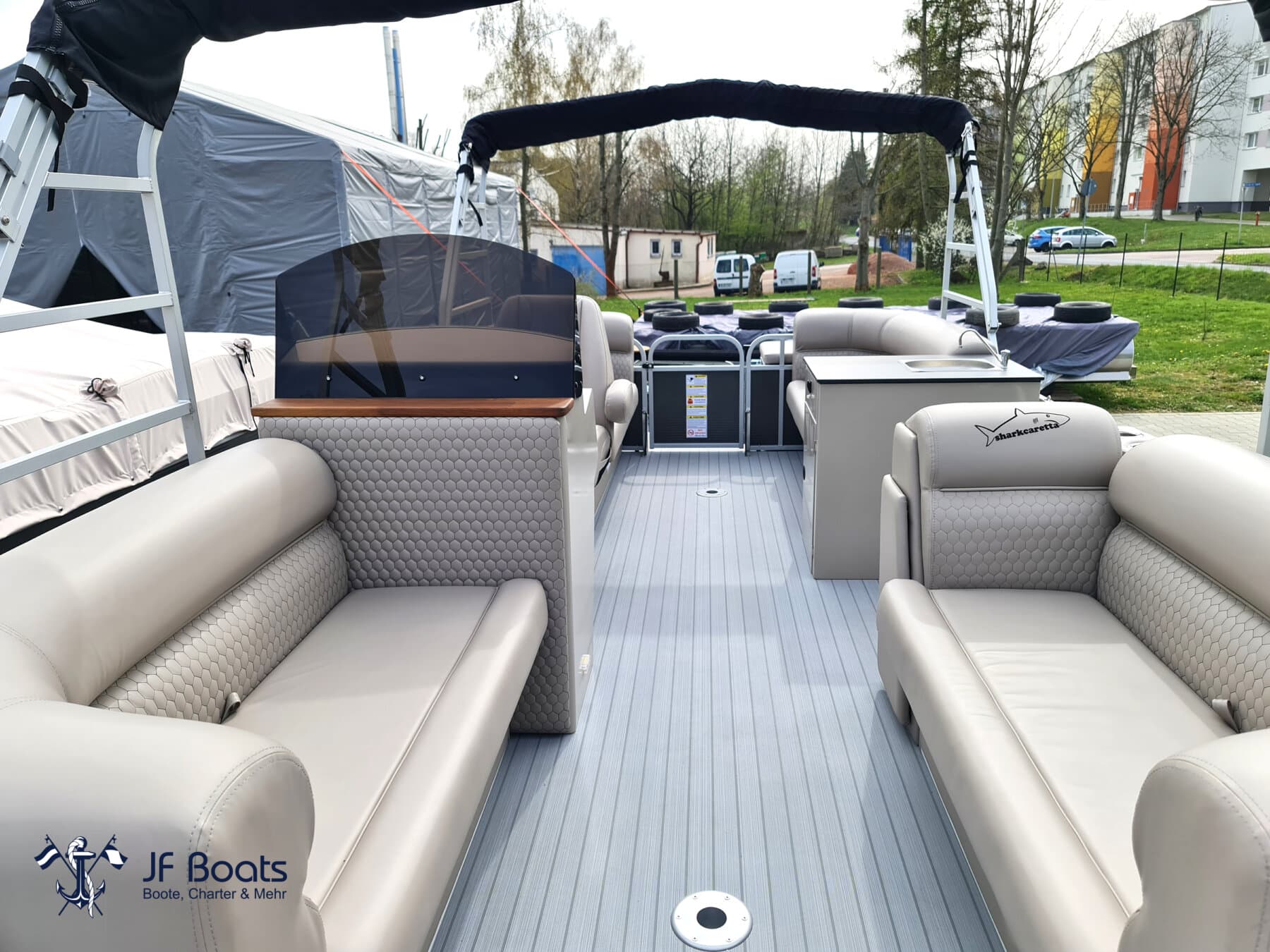 JF Boats Shark Ponton Boot Pontoon Boot Partyboot – Bild 6