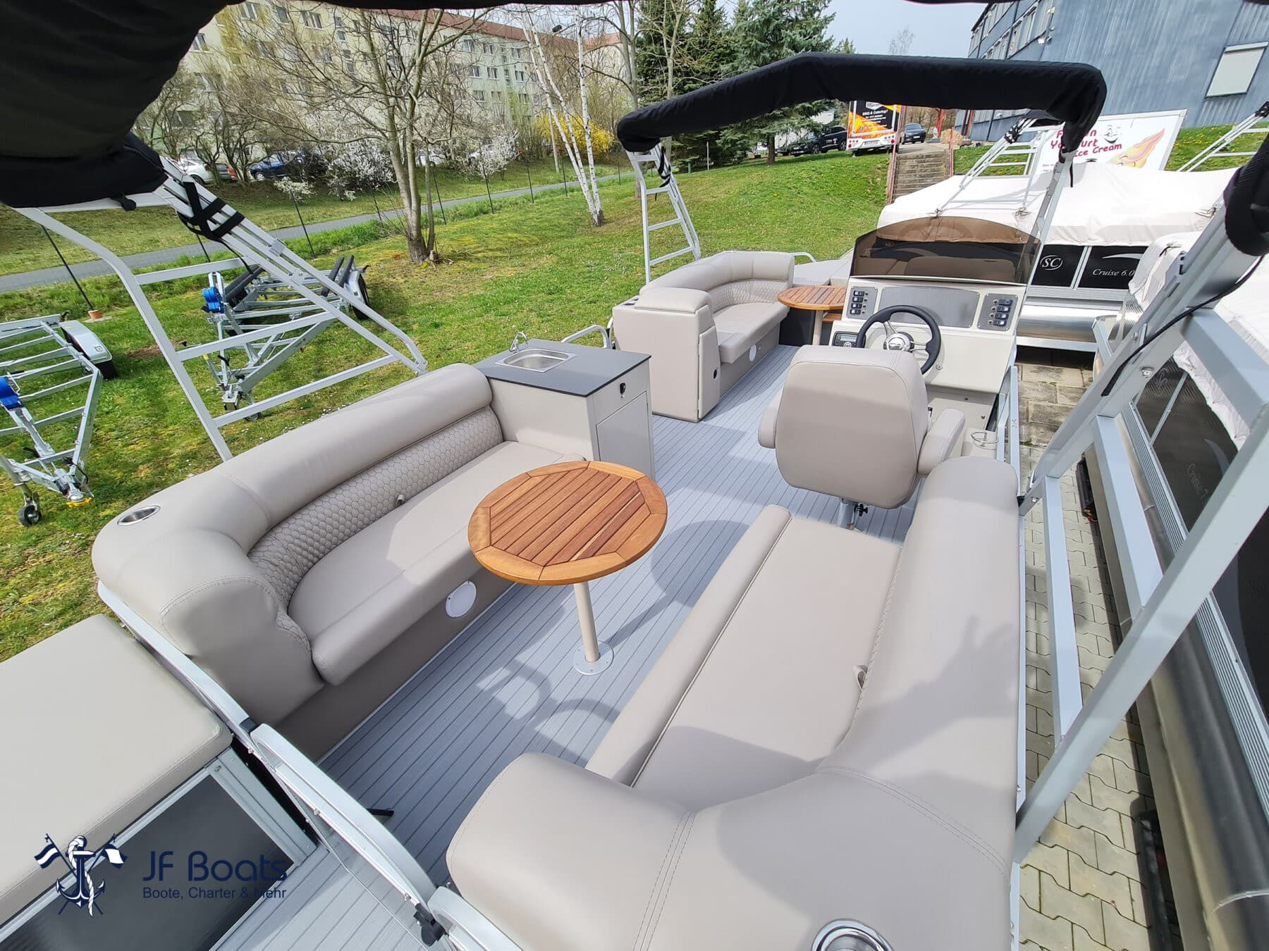 JF Boats Shark Ponton Boot Pontoon Boot Partyboot – Bild 7