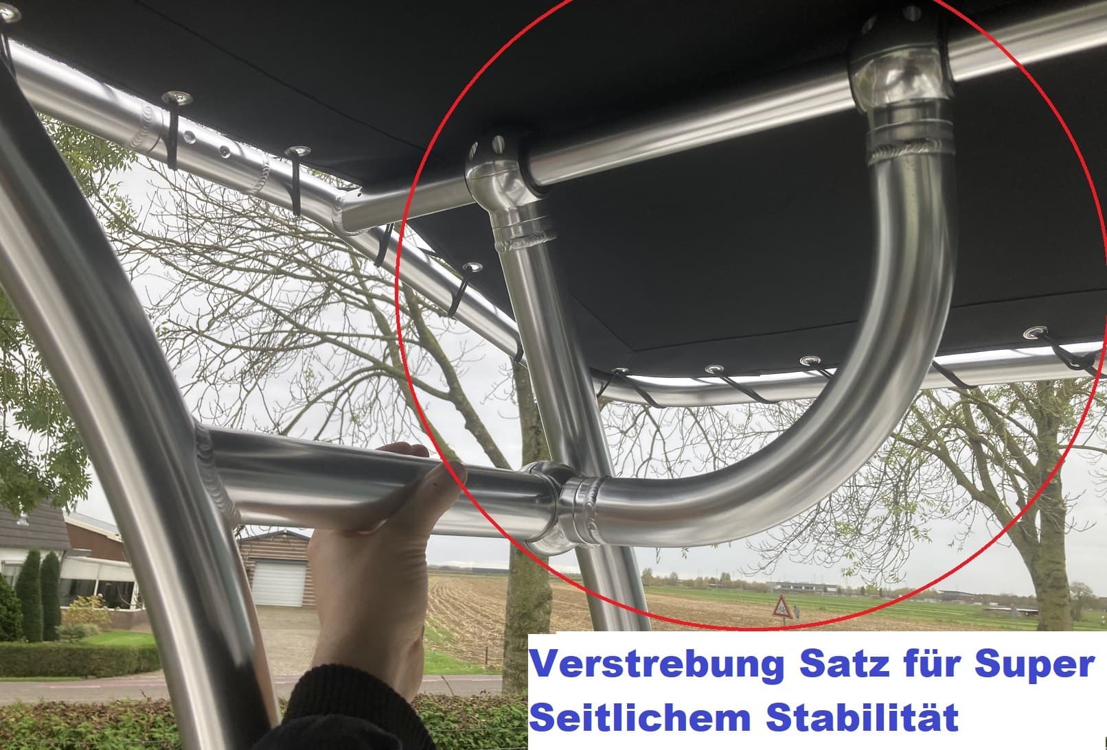 Keijtech T-top Bimini für RIB und Konsolenboote – Bild 4