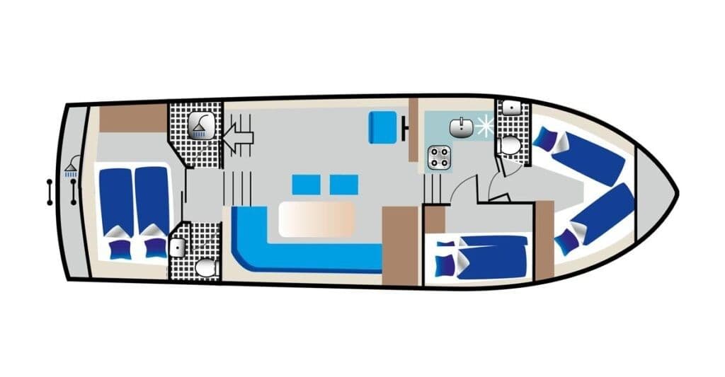 Kruiskamp Shogun 38 Motoryacht mit 3 Kabinen – Bild 2