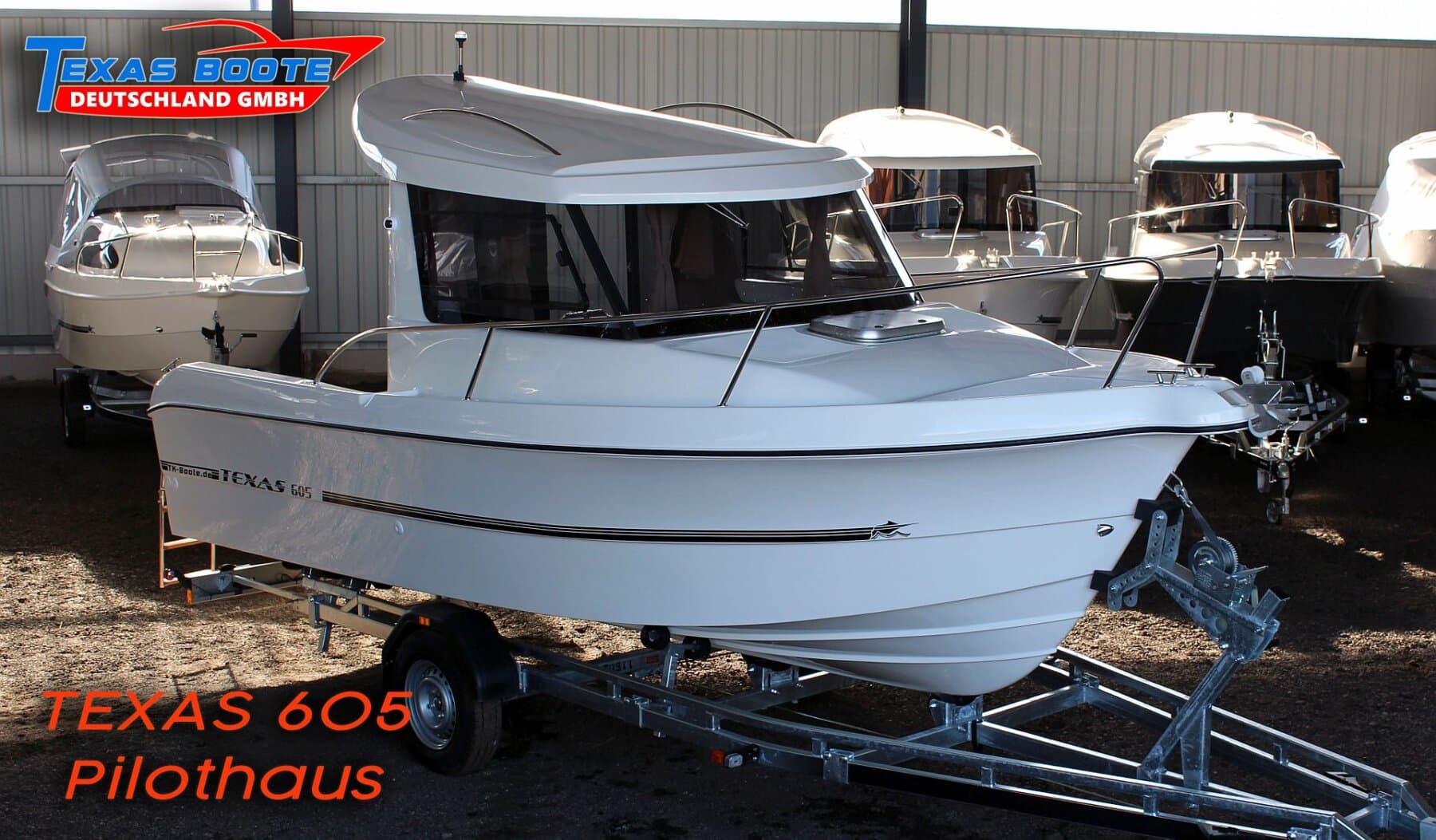 TEXAS 605 Pilothaus • NEUBOOT • Motorboot • – Bild 2