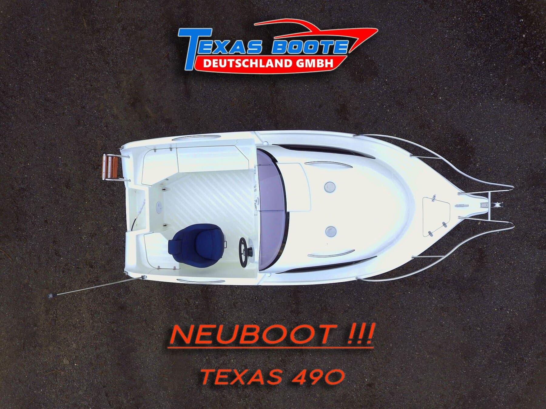 TEXAS 490 Cabin • super Handling • NEUBOOT • Motorboot • kompletter Polstersatz inklusive – Bild 3