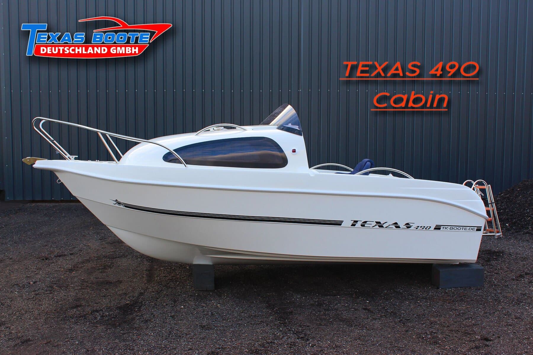 TEXAS 490 Cabin • super Handling • NEUBOOT • Motorboot • kompletter Polstersatz inklusive