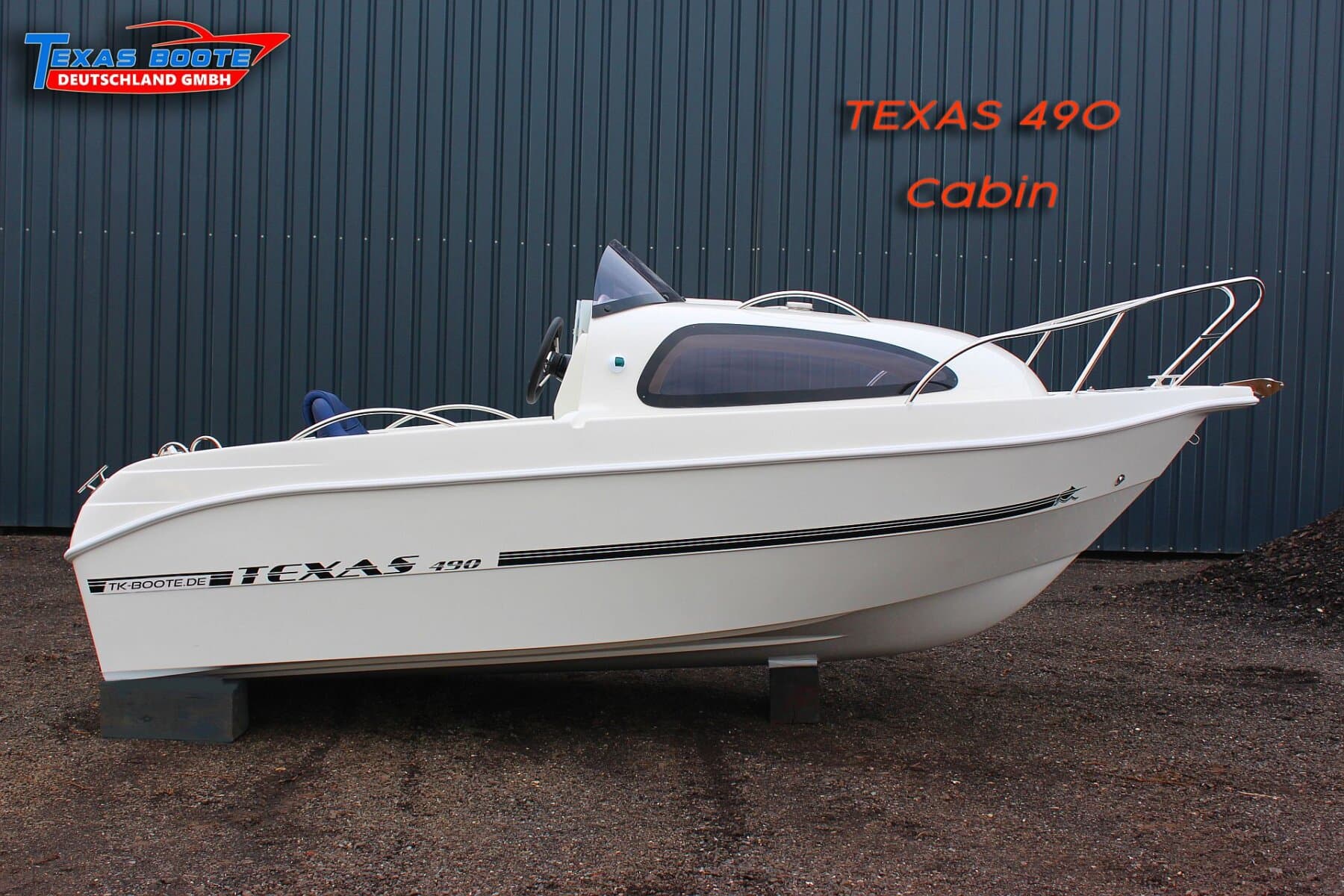 TEXAS 490 Cabin • super Handling • NEUBOOT • Motorboot • kompletter Polstersatz inklusive – Bild 2