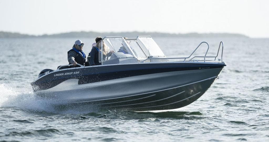 Linder Arkip 530 BR + Pre-Rigg.Yamaha+Garmin 9" GPS