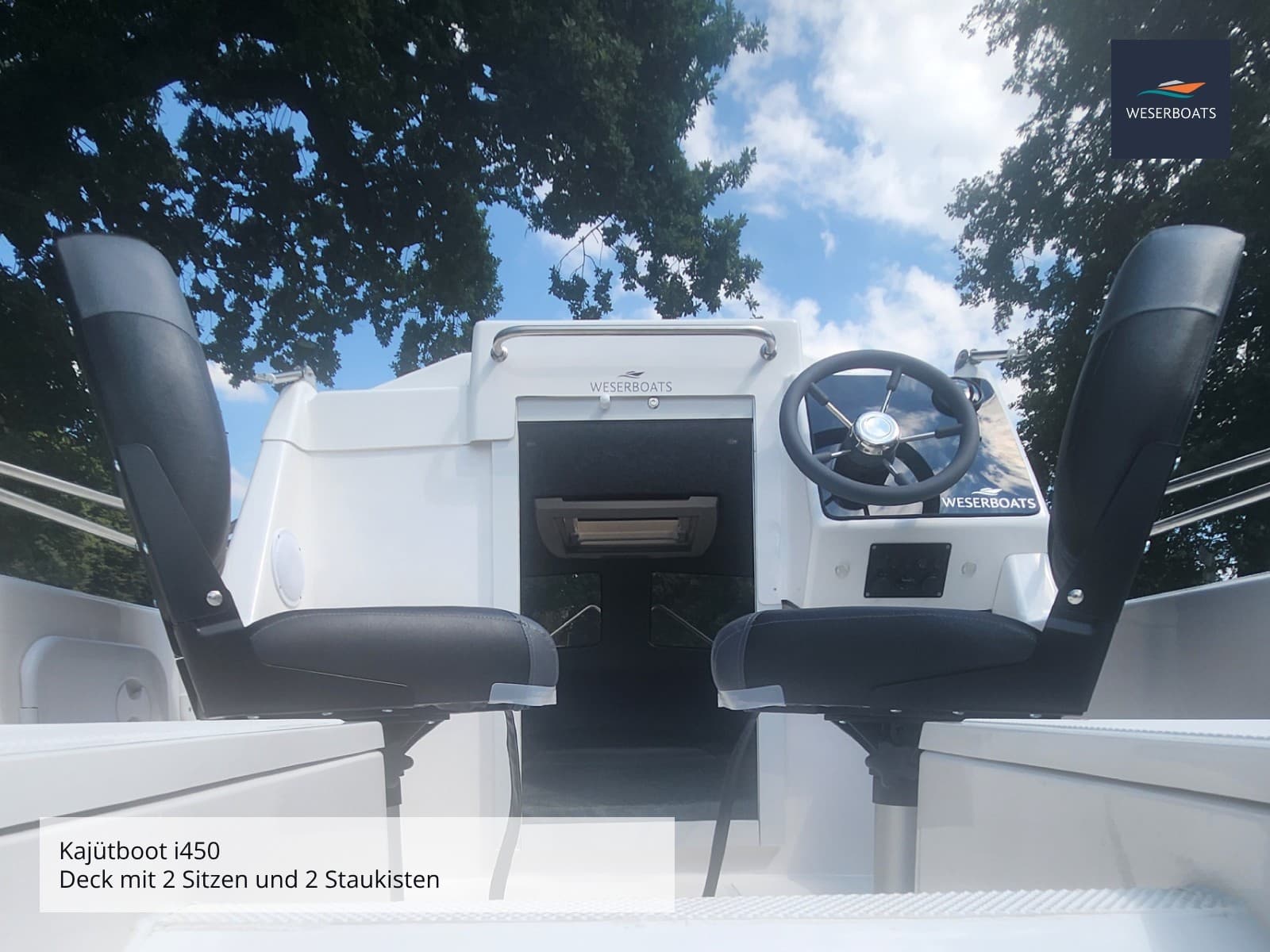 Kajütboot 450 „Fun“ mit Trailer | Sportboot mit Trailer und Kabine – Bild 11