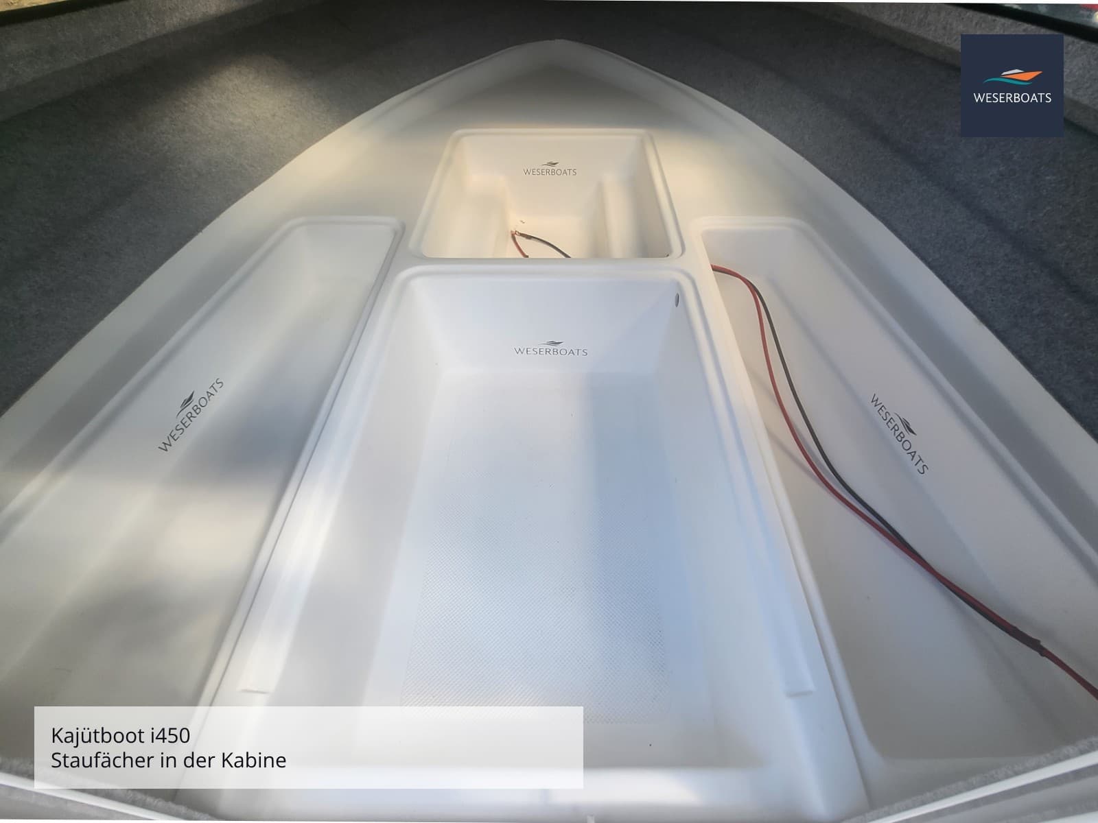 Kajütboot 450 „Basic“ mit Trailer | Motorboot mit Trailer und Kabine – Bild 12