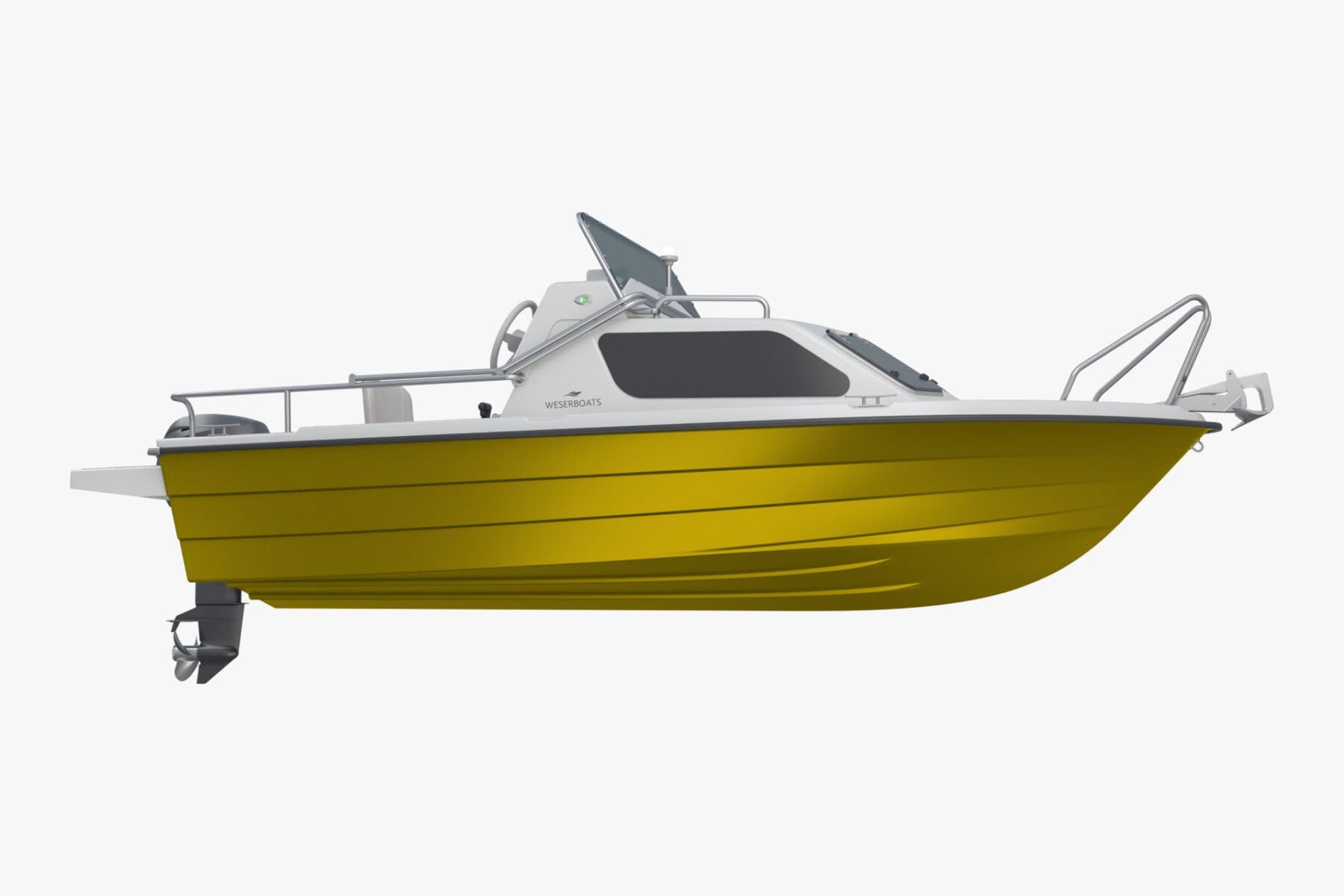 Kajütboot 450 „Basic“ mit Trailer | Motorboot mit Trailer und Kabine – Bild 2