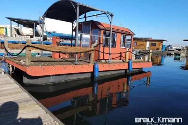 Katamaran Hausboot Flsser D6 mit Yamaha Auenborder